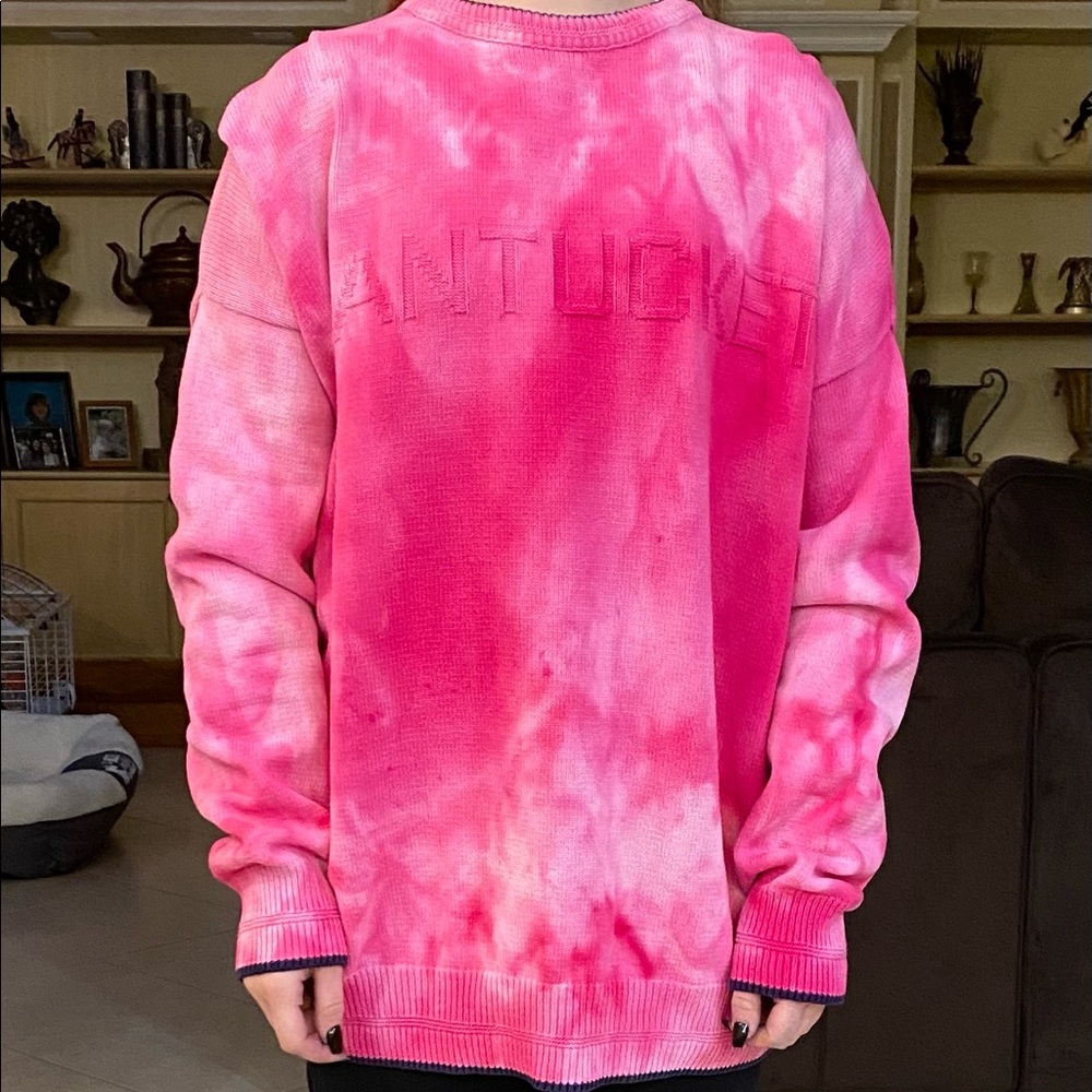 Pink tye dye sweater